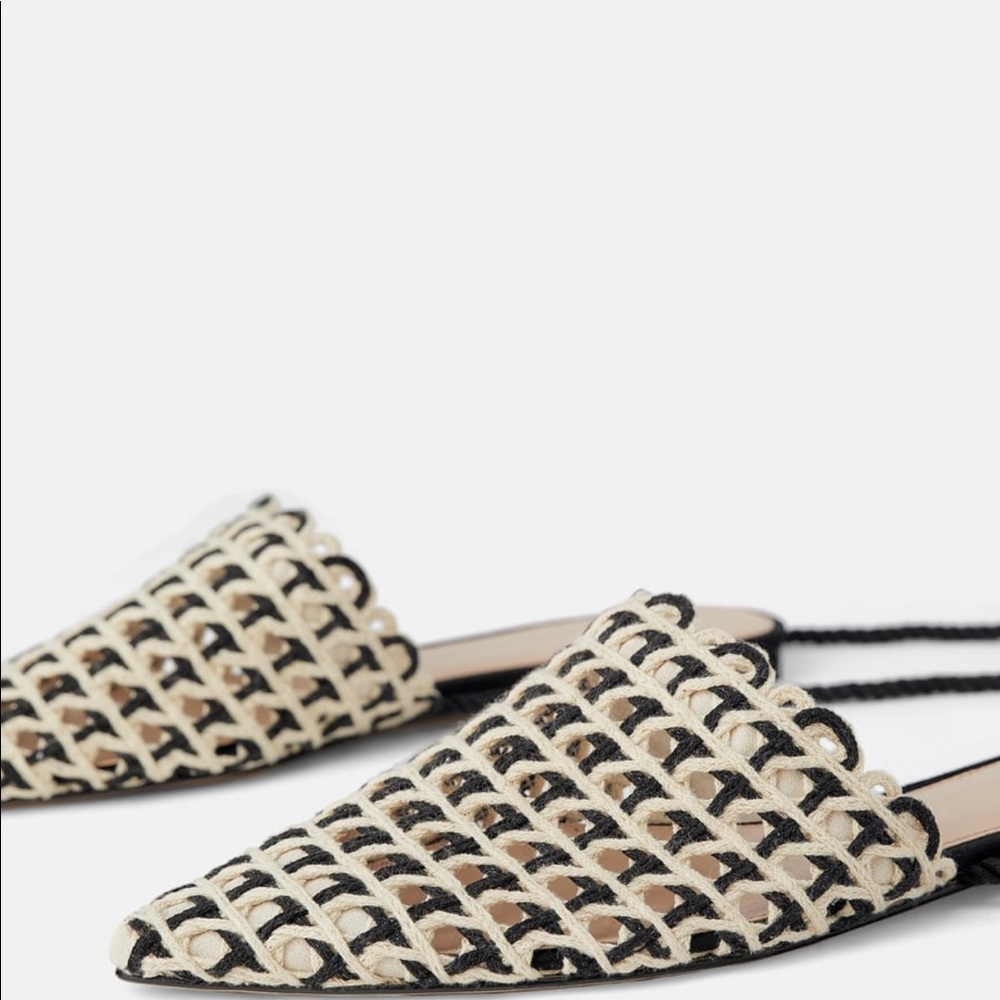 FLAT WOVEN MULES - Picture 4 of 6